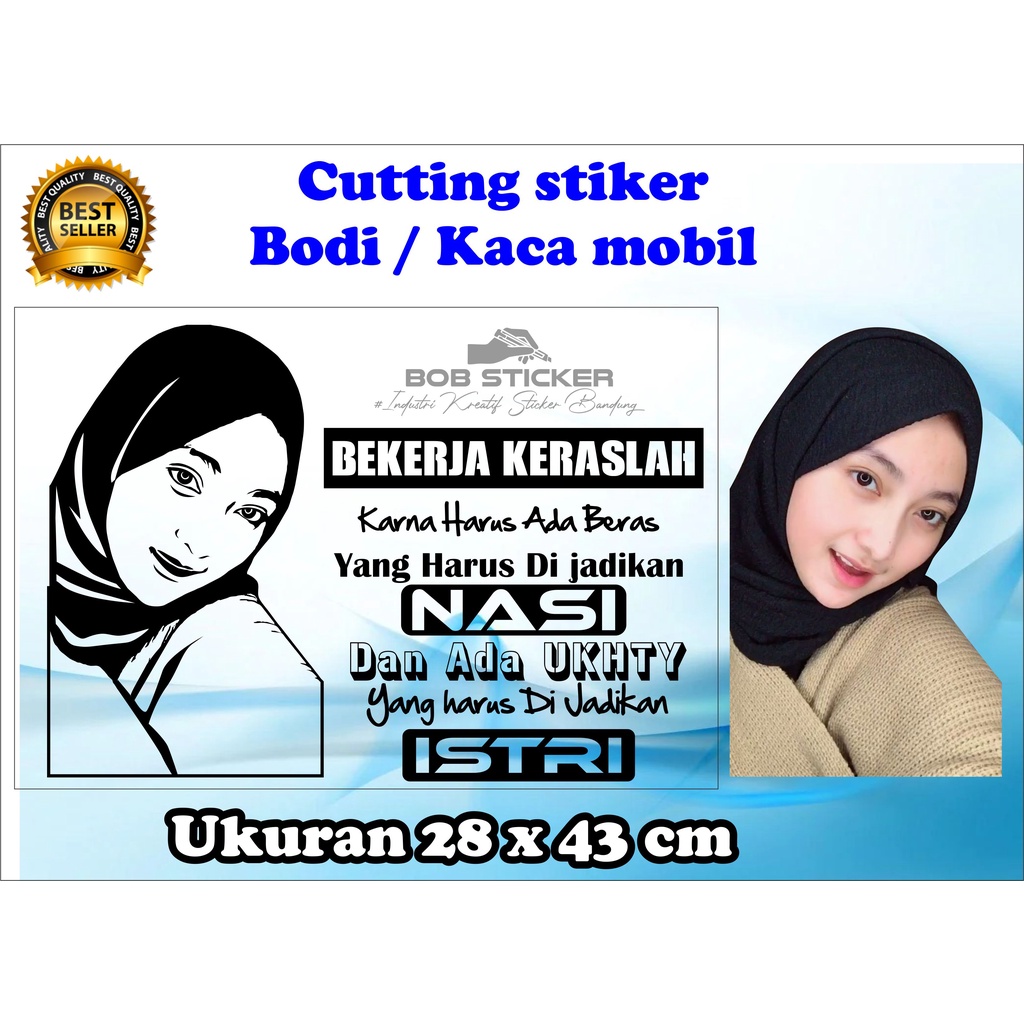 Jual Cutting Stiker Kata Kata Mobil Truk, Stiker Kata Kata Kaca Mobil ...