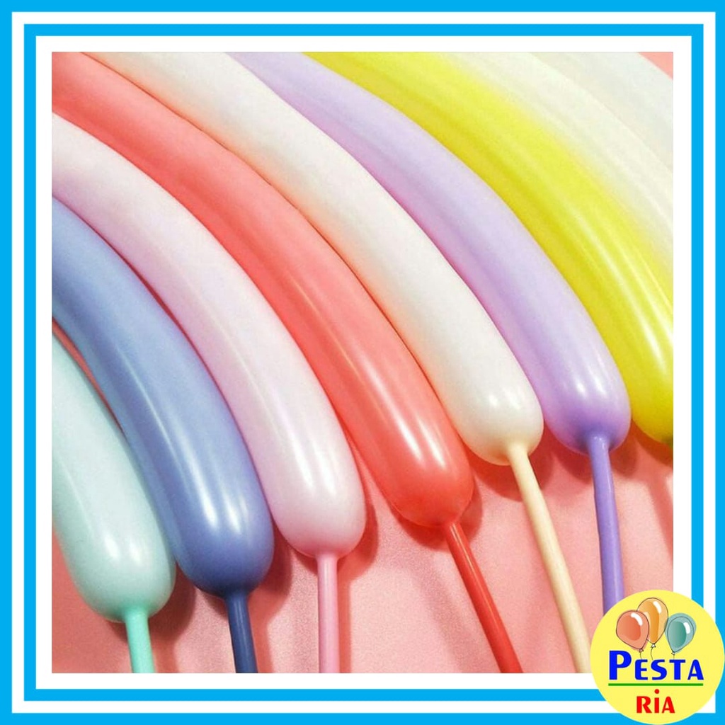 Jual MURAH !!! (1Pcs) Balon Twist MACARON PASTEL / Balon Pentil / Balon ...