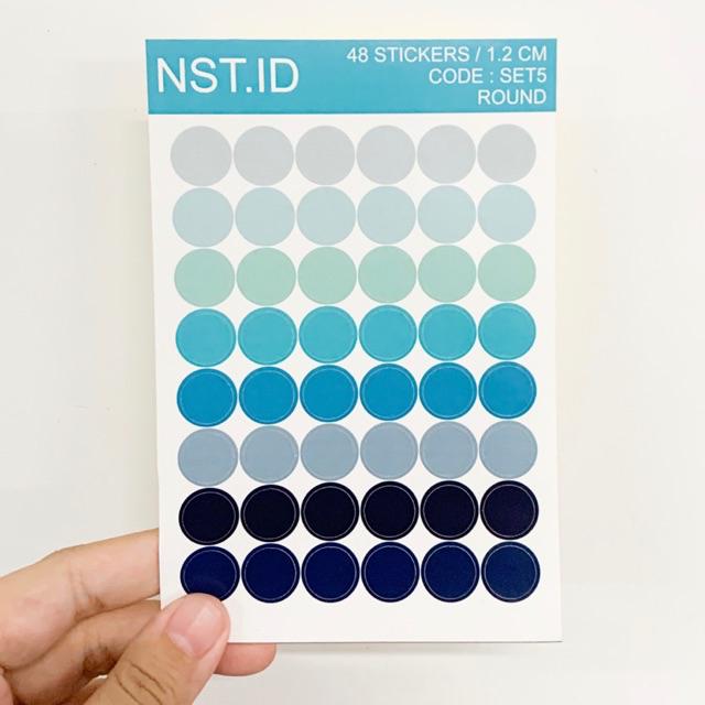 Jual STIKER DOT/BULAT COLOR PALETTE SCRAPBOOK DIY Bujo Diary Tumblr ...