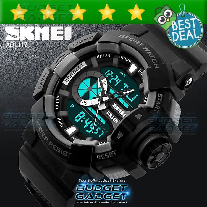 Jual SKMEI Casio Men Sport LED Watch Water Resistant 50m AD1117 Berkualitas harga grosir Shopee Indonesia