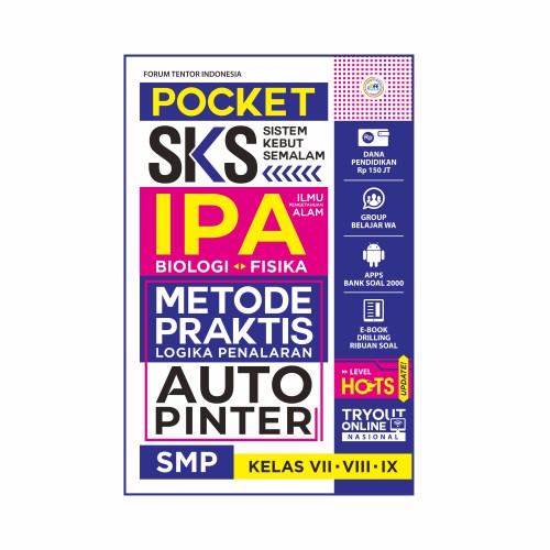 Jual Buku Pocket Sks Ipa Smp Ori Shopee Indonesia