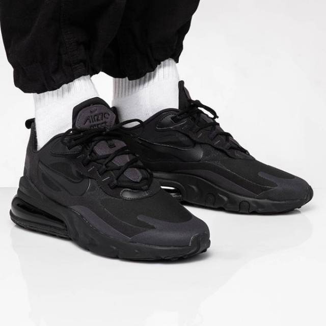 PREMIUM QUALITY Nike Air Max 270 React Hip Hop Triple Black