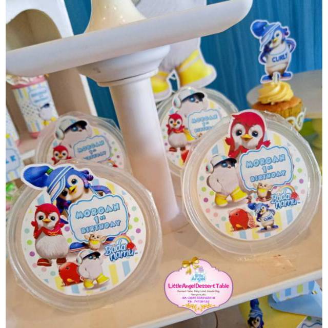 Jual PRINTABLE LABEL PUDING with TOPPER CHARACTER (karakter nongol ...