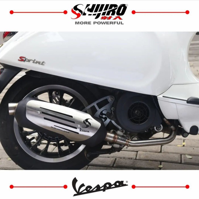 Jual Knalpot Shijiro Standar Racing Special Edition SE Silver Vespa ...