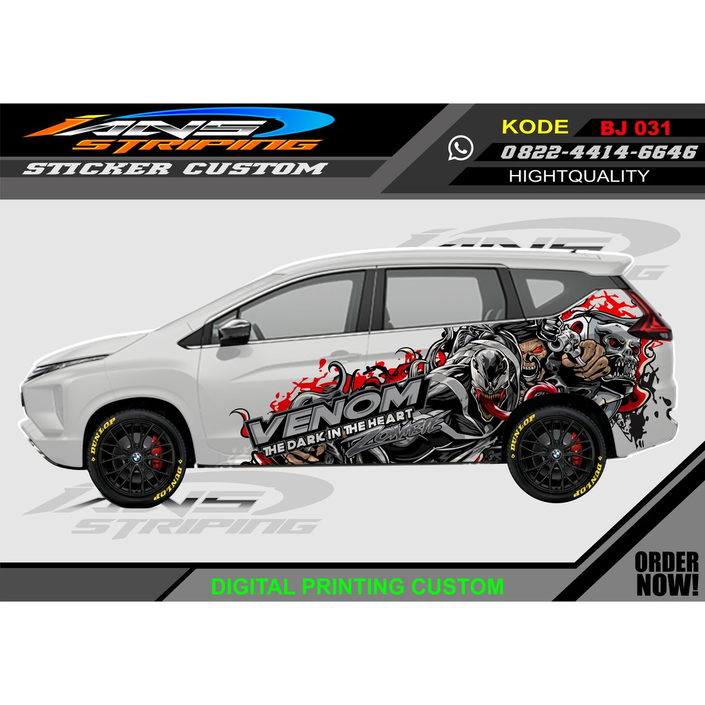 Jual Stiker Decal Mobil Xpander Avanza Xenia Dll Striping Mobil Samping Shopee Indonesia