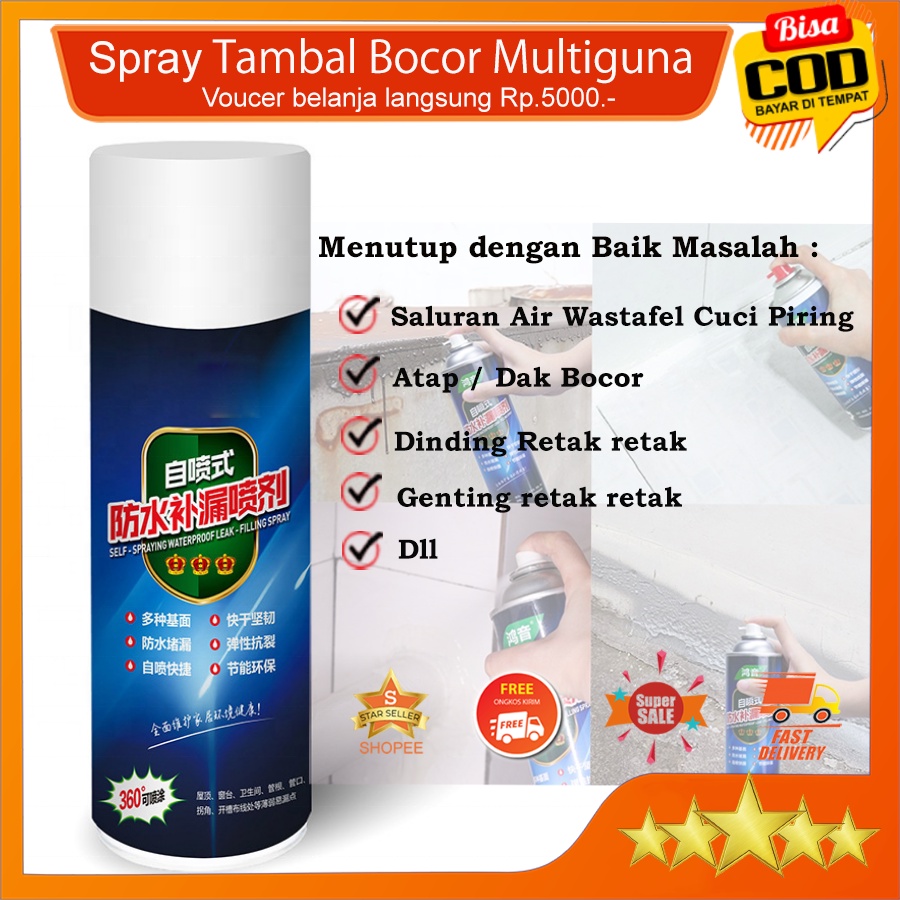 Jual Cat semprot anti bocor / SPRAY Waterproof Ajaib tahan air 100% ...