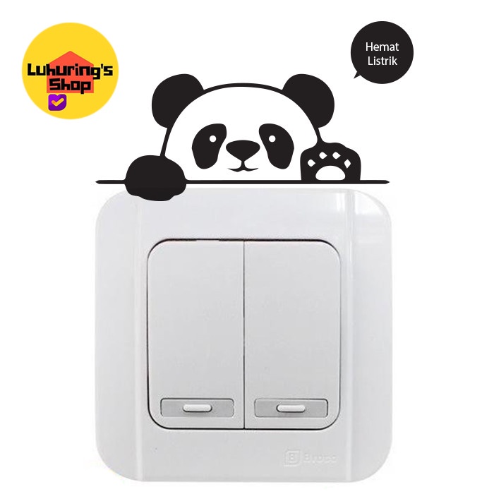 Jual Cutting Stiker Saklar Panda Hemat Listrik Shopee Indonesia