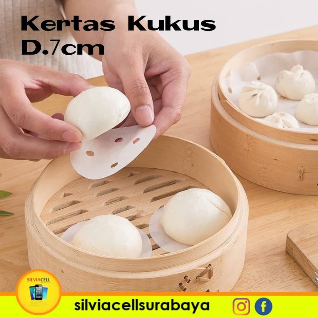 Jual Kertas Kukus Roti Pao Siomay Dimsum Steamer Paper 7cm Shopee