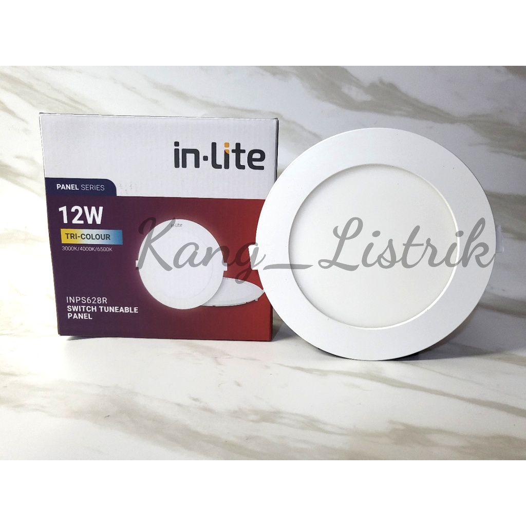 Jual LED Panel 12W TRICOLOUR / Bulat IB TUNEABLE 3 WARNA Inlite ...