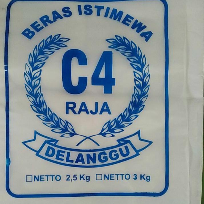 Jual New Plastik Beras C Raja Delanggu Kg Dan Kg Biru Merah Hijau Shopee Indonesia