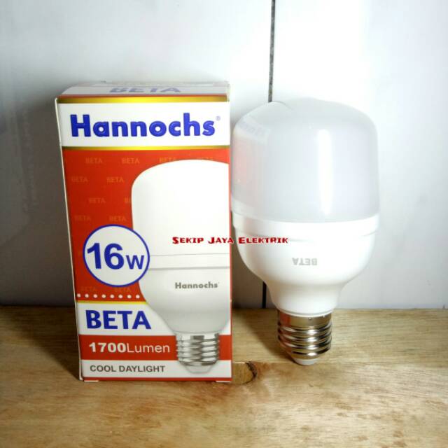 Jual Bola Lampu Ledbulb Hannochs Beta 16 Watt Hemat Bergaransi | Shopee ...