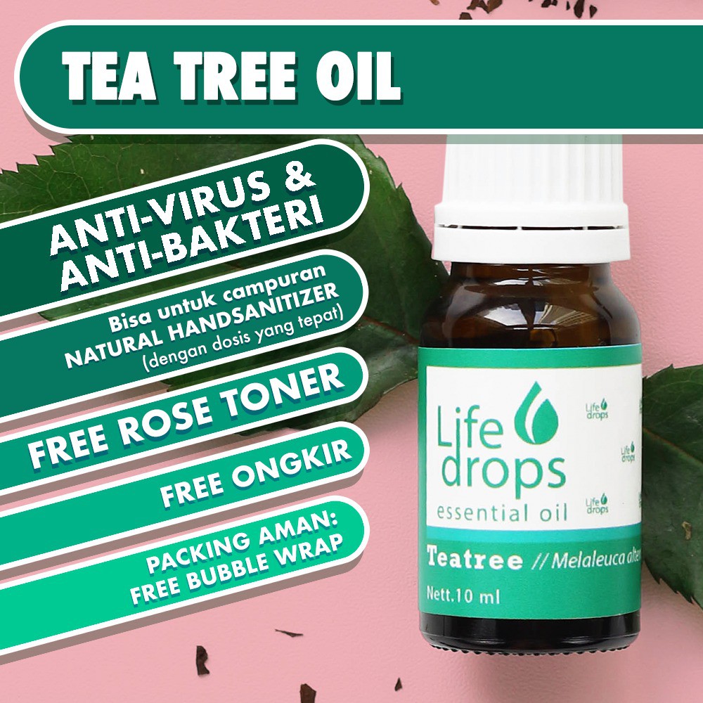 Jual ESSENTIAL OIL AROMATERAPI OIL ESSENTIAL OBAT JERAWAT TEA TREE ...