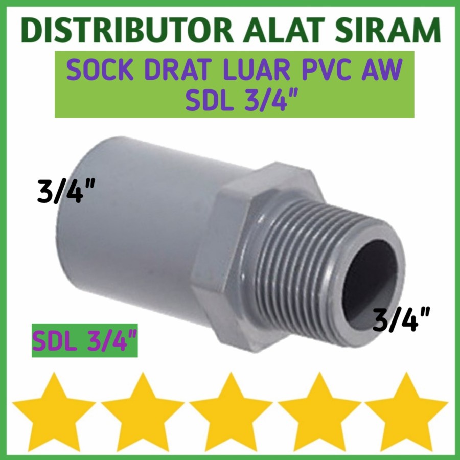 Socket Drat Luar Pvc