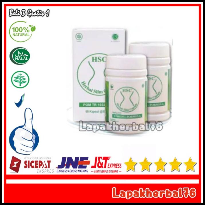 Jual Hsc Herbal Slim Capsule Asli Obat Pelangsing Badan Cepat 100