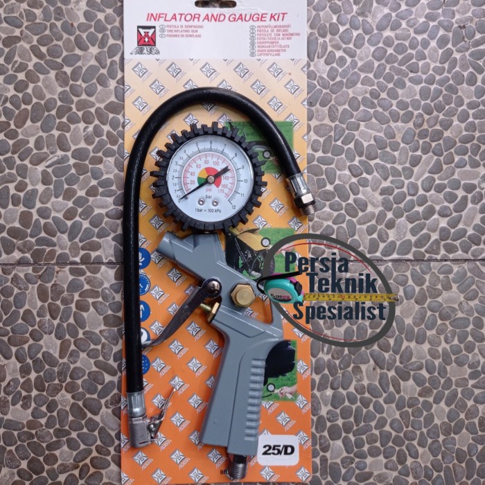 Jual TST | pengukur tekanan angin (inflator and gauge kit) | Shopee ...