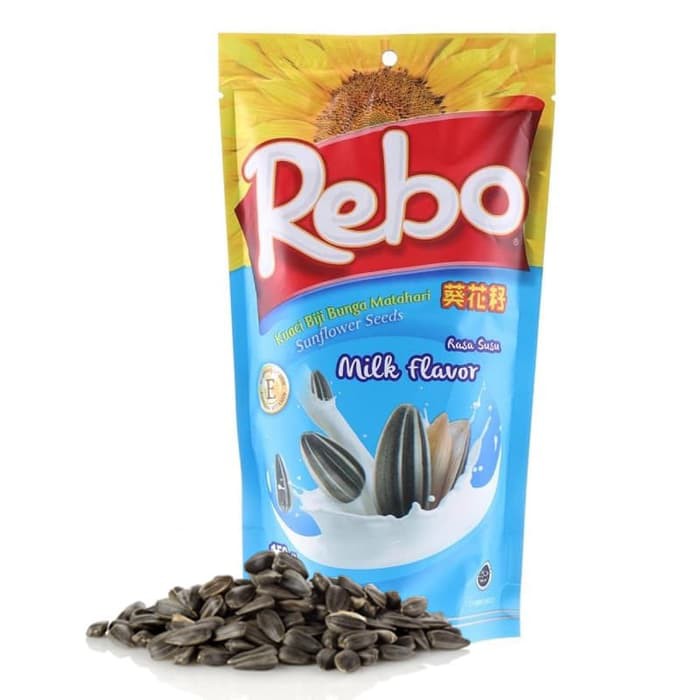 Jual Rebo Kuaci Rasa Susu Kuaci Rebo Milk 150gr Shopee Indonesia