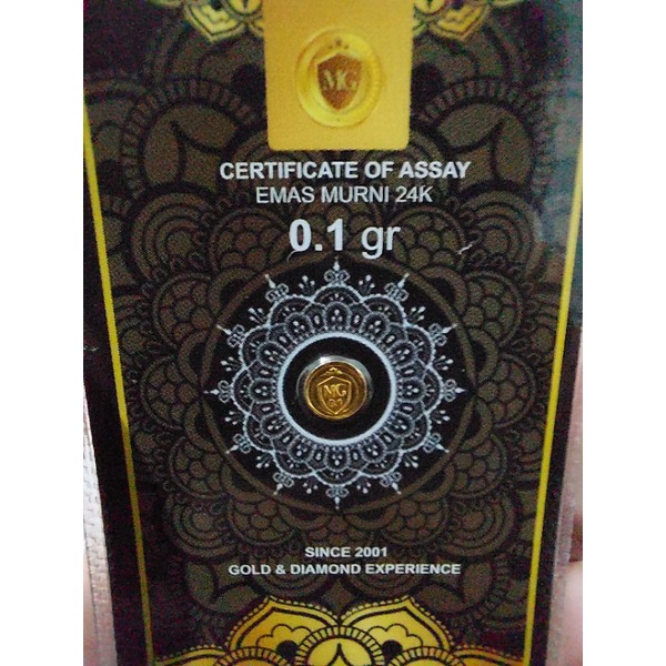 Jual Mini gold Mini gram logam mulia 0.1g | Shopee Indonesia