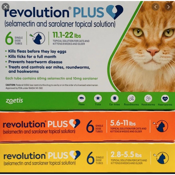 Jual OBAT KUTU KUCING REVOLUTION PLUS CAT KITTEN (HARGA UNTUK 1 TUBE