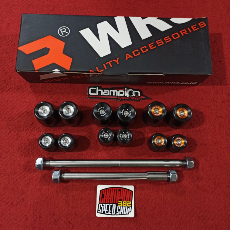 Jual Axel Axle Slider Jalu As Roda Depan Belakang Wr Ninja Rr R Ss R Rr Shopee