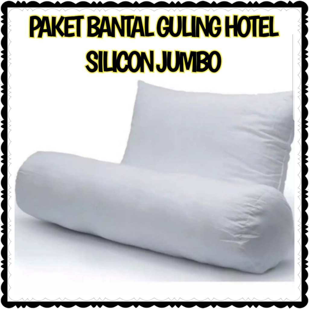 Jual Paket 1 Bantal 1 Guling Hotel Jumbo Silicon | Shopee Indonesia