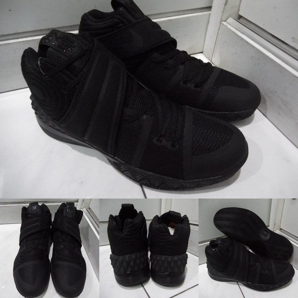 Jual Sepatu Basket Nike Kyrie Irving 4 Triple Black Full Black