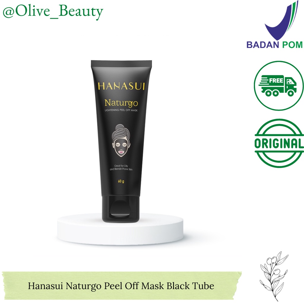 Jual Hanasui Naturgo Peel Off Mask Black Tube | Shopee Indonesia