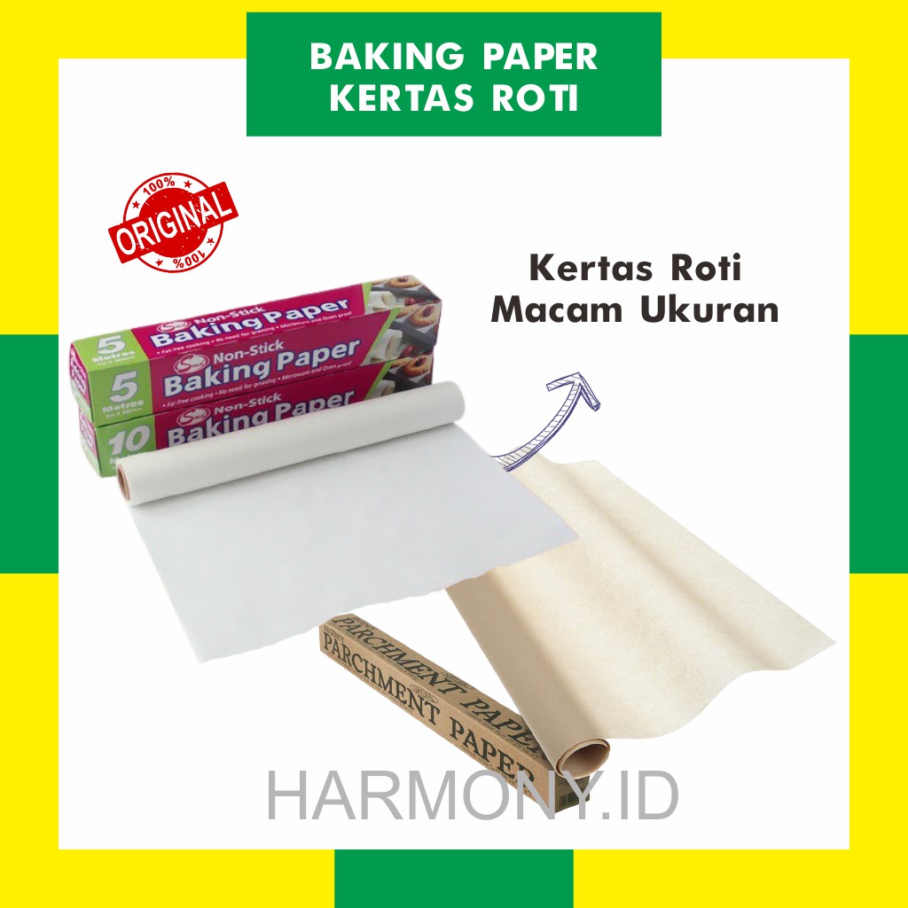 Jual Kertas Roti Baking Paper 40x60cm - Parchment Paper / Alas Panggang ...