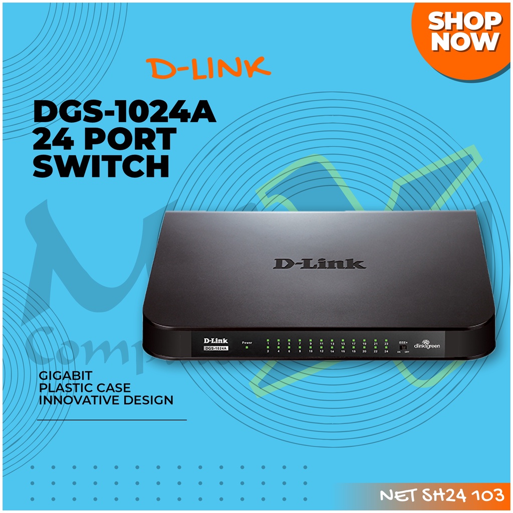 Jual D-Link DGS-1024A 24-Port Gigabit Desktop Switch with Plastic ...
