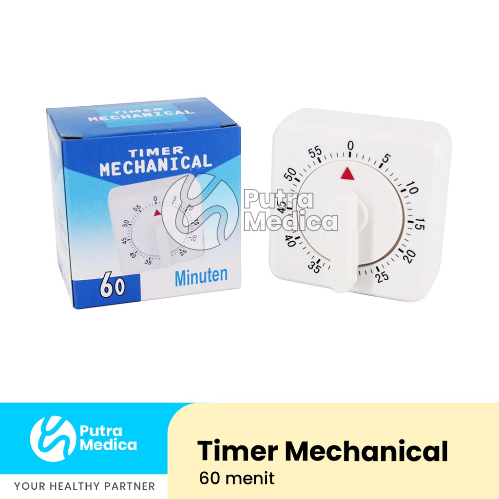 Jual Timer Mechanical Manual 60 minutes / Pengingat Alarm Masak ...