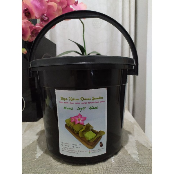 Jual Tape Ketan Daun Jambu isi 100 Pcs kemasan ember ( Small Bucket