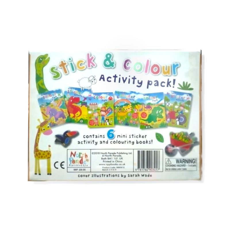 Jual Stick And Colour Activity Pack ( Contains 6 Mini Sticker Activity ...