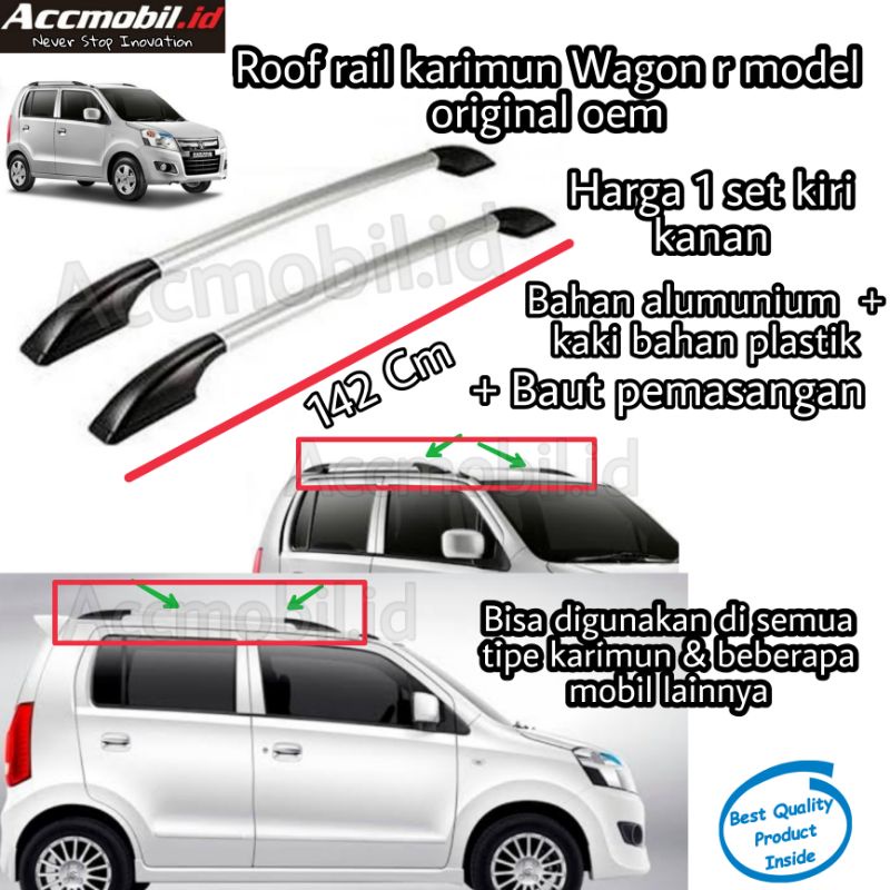 Jual roof rail suzuki karimun wagon r model original oem | Shopee Indonesia