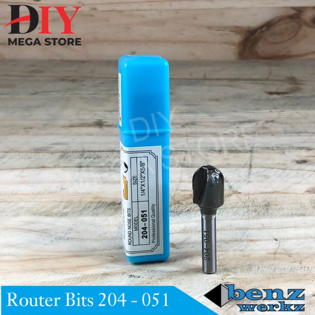 Jual Router round nose bit / mata profil 12,7 mm x 1/4