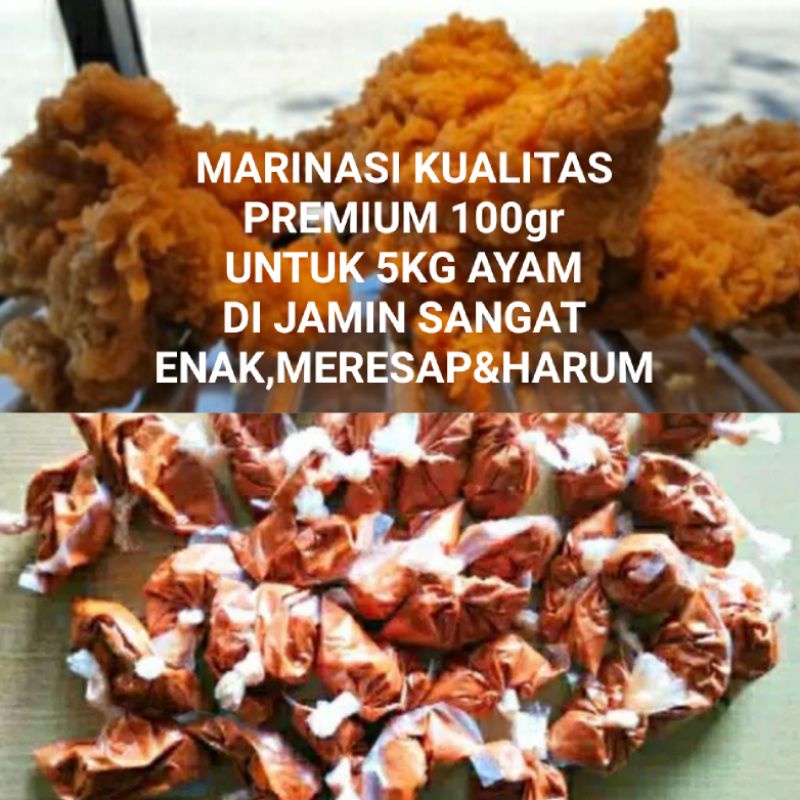 Jual BUMBU MARINASI FRIED CHICKEN/GEPREK 100GR BUAT 5-6KG AYAM | Shopee ...