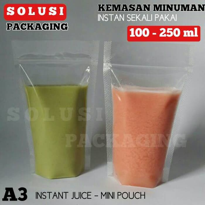Jual KEMASAN KEMASAN MINUMAN INSTAN/KEMASAN JUS MILKSHAKE/PLASTIK