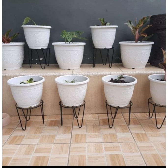 Jual Standing Pot Bunga Besi Rak Pot Tanaman Murah Shopee Indonesia