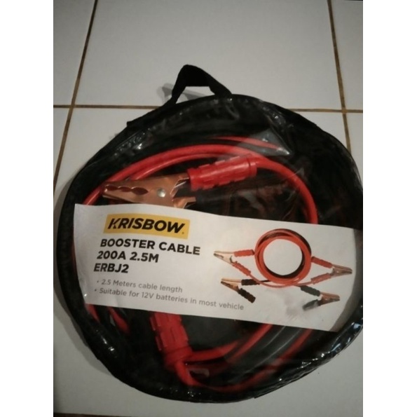 Jual Kabel Jumper Aki Mobil 200 A Panjang 2,5 Meter Merk Krisbow