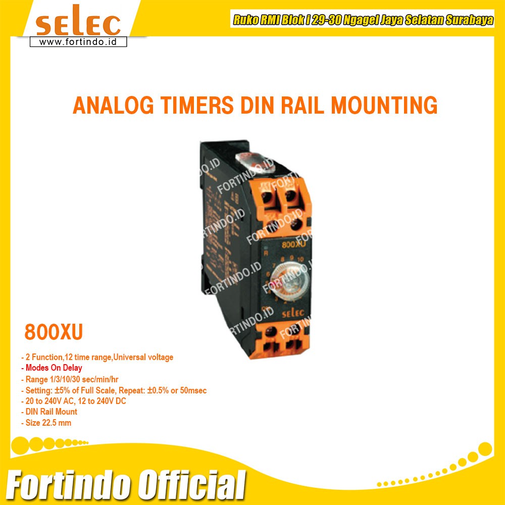 Jual Analog Timers SELEC 800XU Din Rail Mounting | Shopee Indonesia