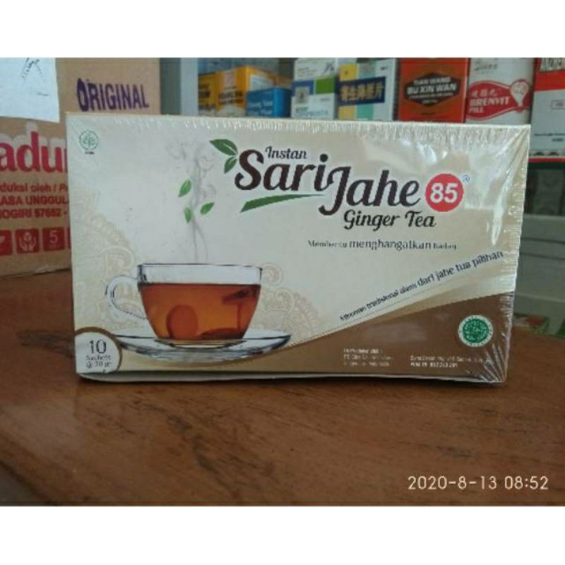Jual JAMU SARI JAHE 85 GINGER TEA(1 Pack isi 10 Sachet) | Shopee Indonesia