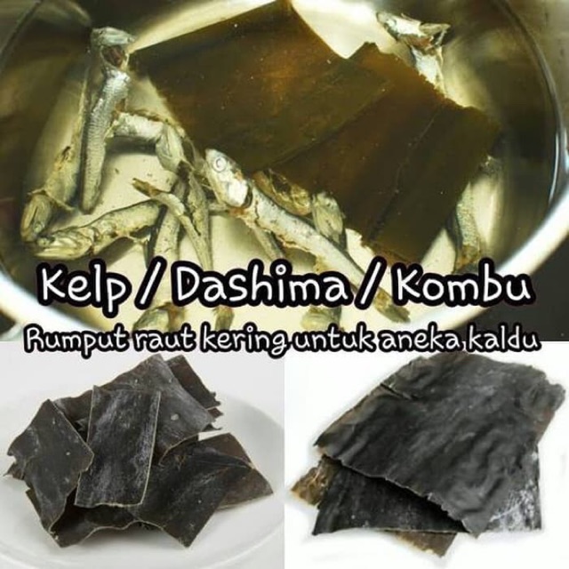 Jual Dashima / Kelp / Kombu / Seaweed Kering Bahan Kaldu Korea 100 gr ...