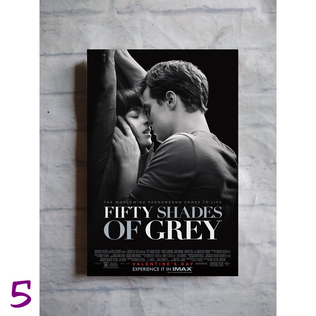 Jual Poster film Fifty Shades of grey darker freed dekorasi