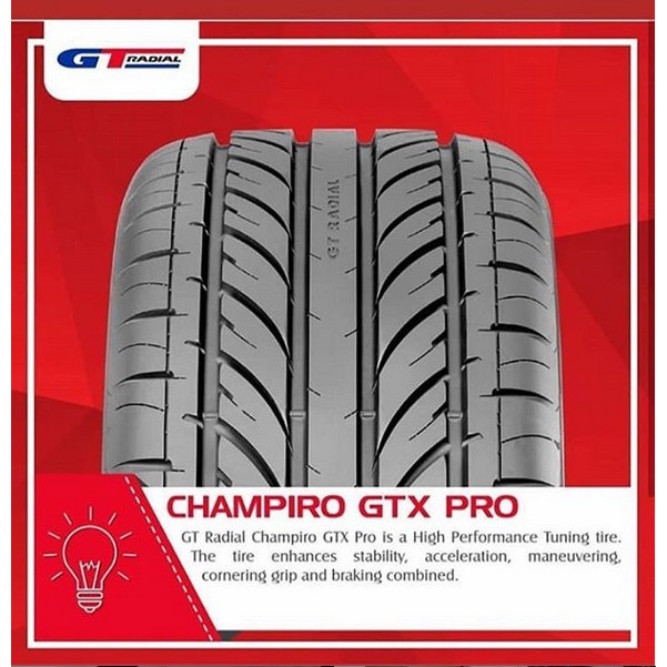 Promo GT Radial Champiro GTX PRO 195/55 R15 Ban Mobil [Gratis Pengiriman]  Diskon 19% di Seller Sparta Ban Official Store - Sparta Ban - Kota Jakarta  Barat