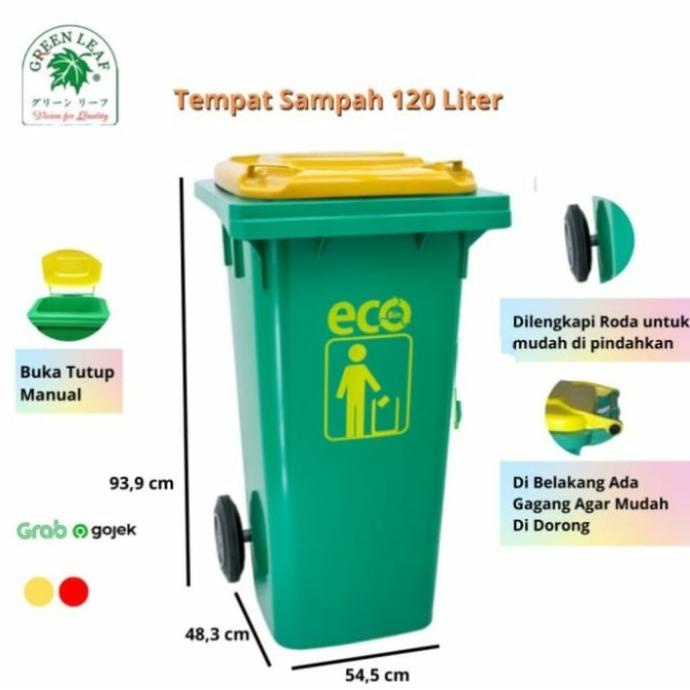 Jual Tong Sampah Besar Roda 120 Liter Tebaltempat Sampah Roda 120 Liter Lc Shopee Indonesia 5550