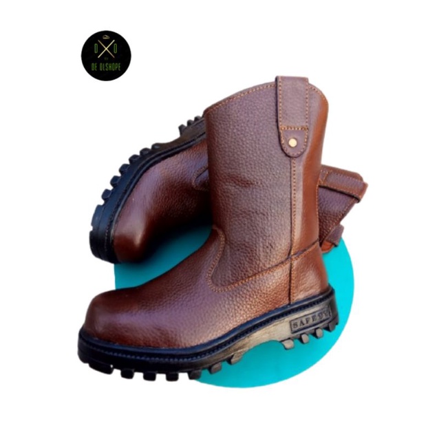 Jual SEPATU SAFETY KULIT EMBOSS KING BORIL | Shopee Indonesia