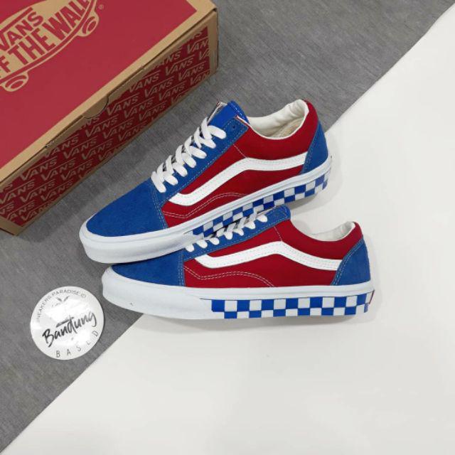 ミュージシャン BUMP OF CHICKEN VANS OLDSKOOL (BLUE/RED) Beli BUMP OF CHICKEN X Vans Old Skool Blue Red New Arrivals