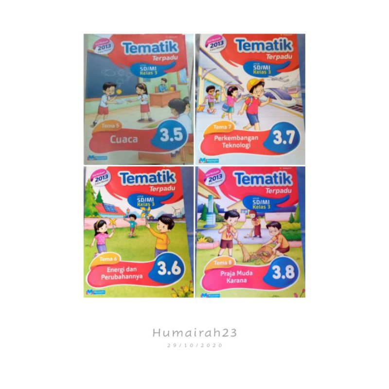 Jual Buku Tematik SD MI kelas 3 Tema 1 2 3 4 5 6 7 8 Penerbit Masmedia ...