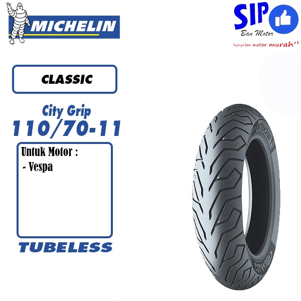 Jual Ban Motor Vespa Michelin City Grip Tubeless Shopee Indonesia