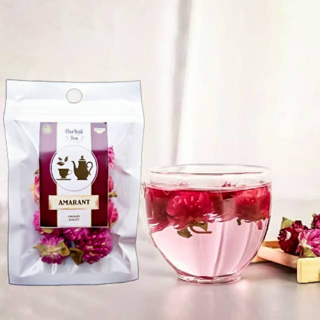 Jual Teh Bunga Amaranth / Globe Amaranth Tea / Teh Herbal Alami
