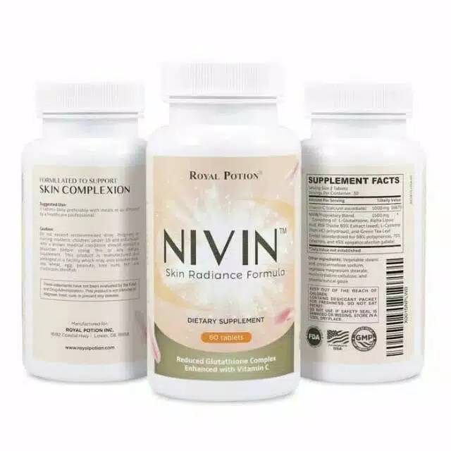 Jual Nivin Glutathione whitening kapsul suplemen whitening pertama | Shopee  Indonesia