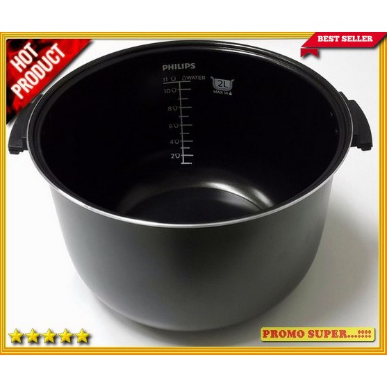 Jual PHILIPS INNER POT TEFLON 5 LAPIS UNTUK TIPE RICE COOKER TIPE ...
